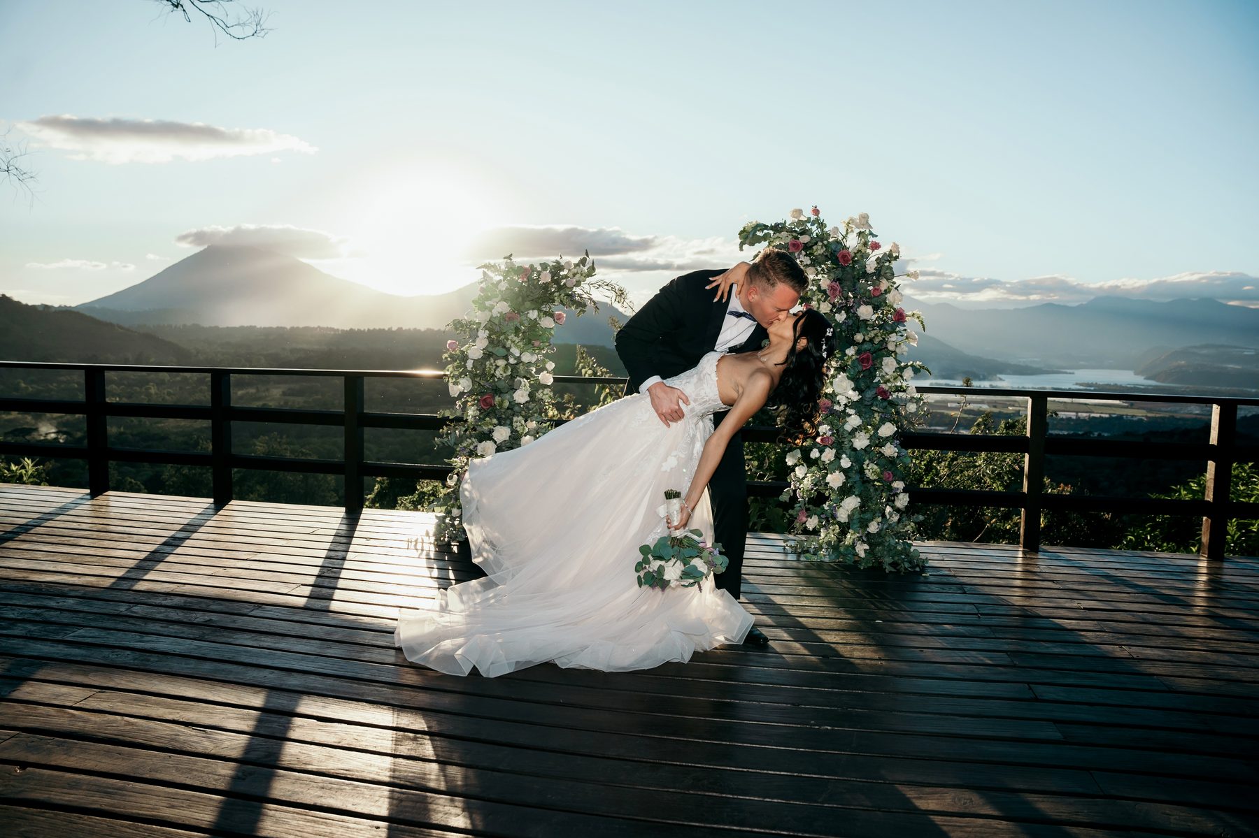 Travis and Katherine Phillips at their destination
wedding in Guatemala City